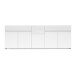 Sideboard >Mister< in weiss, Lack Hochglanz - 225x80x38cm (BxHxT)