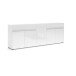 Sideboard >Mister< in weiss, Lack Hochglanz - 225x80x38cm (BxHxT)