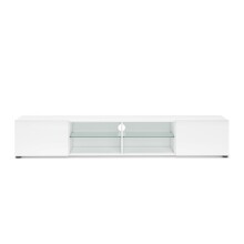 Lowboard >Mister< in weiss, Lack Hochglanz - 225x40x38cm (BxHxT)