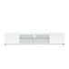 Lowboard >Mister< in weiss, Lack Hochglanz - 225x40x38cm (BxHxT)