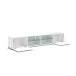 Lowboard >Mister< in weiss, Lack Hochglanz - 225x40x38cm (BxHxT)
