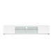 Lowboard >Mister< in weiss, Lack Hochglanz - 225x40x38cm (BxHxT)