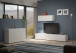 Lowboard >Mister< in weiss, Lack Hochglanz - 225x40x38cm (BxHxT)
