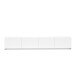 Lowboard >Mister< in weiss, Lack Hochglanz - 225x40x38cm (BxHxT)