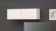 Hängeschrank >Mister< in weiss, Lack Hochglanz...