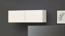 Hängeschrank >Mister< in weiss, Lack Hochglanz...