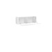 Hängeschrank >Mister< in weiss, Lack Hochglanz - 113x38x30cm (BxHxT)