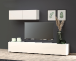 Hängeschrank >Mister< in weiss, Lack Hochglanz - 113x38x30cm (BxHxT)