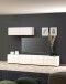 Hängeschrank >Mister< in weiss, Lack Hochglanz - 113x38x30cm (BxHxT)