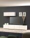 Hängeschrank >Mister< in weiss, Lack Hochglanz - 113x38x30cm (BxHxT)