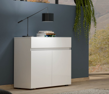 Sideboard >Mister< in weiss, Lack Hochglanz -...