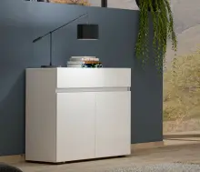 Sideboard >Mister< in weiss, Lack Hochglanz -...