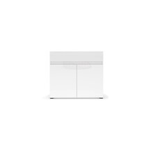 Sideboard >Mister< in weiss, Lack Hochglanz - 90x80x38cm (BxHxT)
