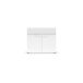 Sideboard >Mister< in weiss, Lack Hochglanz - 90x80x38cm (BxHxT)
