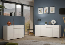 Sideboard >Mister< in weiss, Lack Hochglanz -...