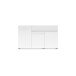 Sideboard >Mister< in weiss, Lack Hochglanz - 135x80x38cm (BxHxT)