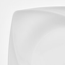 Kombiservice Geschirr-Set Celebration (50-tlg), 6 Personen, Porzellan, Service, weiß, außergewöhnliche Geometrie