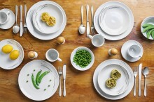 Kombiservice Geschirr-Set, Montreal (32-tlg), Porzellan, für 6 Personen