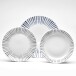 Tellerset Paros (18-tlg), für 6 Personen, Porzellan