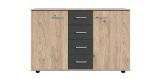 Kombikommode >ANGIE< in HICKORY OAK + GRAPHIT -...