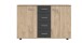 Kombikommode >ANGIE< in HICKORY OAK + GRAPHIT - 130x83x41cm (BxHxT)