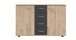 Kombikommode >ANGIE< in HICKORY OAK + GRAPHIT - 130x83x41cm (BxHxT)