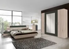 Kombikommode >ANGIE< in HICKORY OAK + GRAPHIT -...