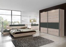 Kleiderschrank >ANGIE< in HICKORY OAK + GRAPHIT -...