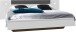 Schlafzimmer-Set >ANGIE< in WEISS + GRAPHIT - 261x81x210cm (BxHxT)