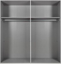 Komplettschlafzimmer >ANGIE< in WEISS + GRAPHIT - 519x208x210cm (BxHxT)