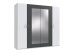 Drehtürenschrank >ANGIE< in WEISS + GRAPHIT - 225x208x58cm (BxHxT)