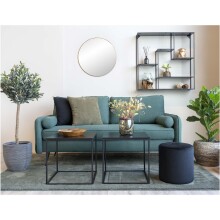Beistelltisch >Vita< in Schwarz, Melamin - 45x45x45cm (BxHxT)