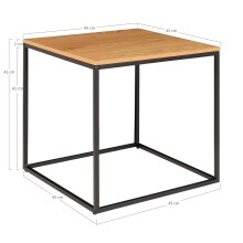 Beistelltisch >Vita< in Natur, Melamin - 45x45x45cm (BxHxT)