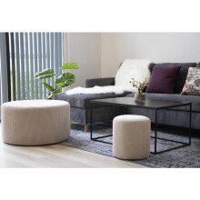 Couchtisch >Vita< in Schwarz, Melamin - 90x45x60cm (BxHxT)