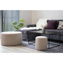 Couchtisch >Vita< in Schwarz, Melamin - 90x45x60cm (BxHxT)