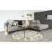 Couchtisch >Vita< in Schwarz, Melamin - 90x45x60cm (BxHxT)