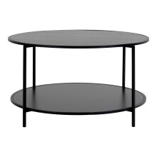Couchtisch >Vita< in Schwarz, Melamin - 80x45x80cm (BxHxT)