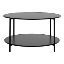 Couchtisch >Vita< in Schwarz, Melamin - 80x45x80cm...