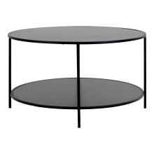 Couchtisch >Vita< in Schwarz, Melamin - 80x45x80cm (BxHxT)