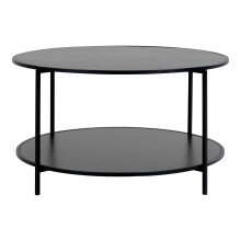 Couchtisch >Vita< in Schwarz, Melamin - 80x45x80cm (BxHxT)