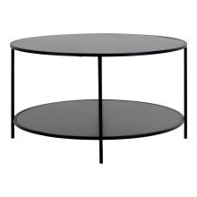 Couchtisch >Vita< in Schwarz, Melamin - 80x45x80cm (BxHxT)