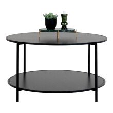Couchtisch >Vita< in Schwarz, Melamin - 80x45x80cm...