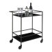 Servierwagen >Vita< in Schwarz, Melamin - 40x79x68cm (BxHxT)