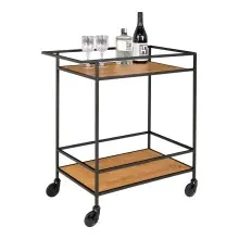 Servierwagen >Vita< in Natur, Melamin - 40x79x68cm...