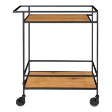 Servierwagen >Vita< in Natur, Melamin - 40x79x68cm (BxHxT)