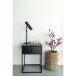 Nachttisch >Vita< in Schwarz, Melamin - 40x55x40cm (BxHxT)