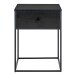 Nachttisch >Vita< in Schwarz, Melamin - 40x55x40cm (BxHxT)