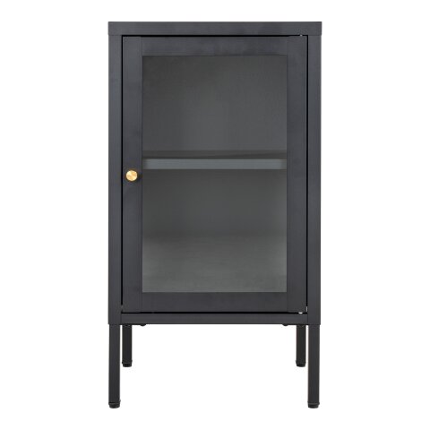 Beistellschrank >Dalby< in Schwarz, Metall - 38x70x35cm (BxHxT)
