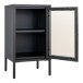 Beistellschrank >Dalby< in Schwarz, Metall - 38x70x35cm (BxHxT)