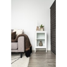Beistellschrank >Dalby< in Weiss, Metall - 38x70x35cm (BxHxT)